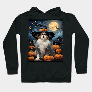 Aesthetic Halloween Japanese Chin Dog Witch Pumpkin Horror Nights Custom Hoodie